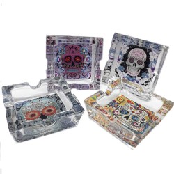 Cenicero de vidrio Calavera...