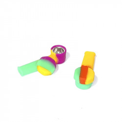 Pipa Silicona Con Tapa KT327