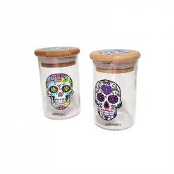 Frasco Vidrio Catrina Tapa...